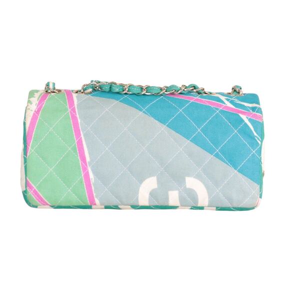 Chanel Eiffel Tower Flap Bag Vintage Paris Shoulder Purse CC Rare Quilted Canvas - Picture 2 of 16